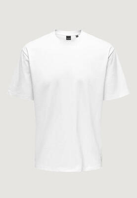 Crop top t-shirt onsfred life rlx ss tee noos heren wit