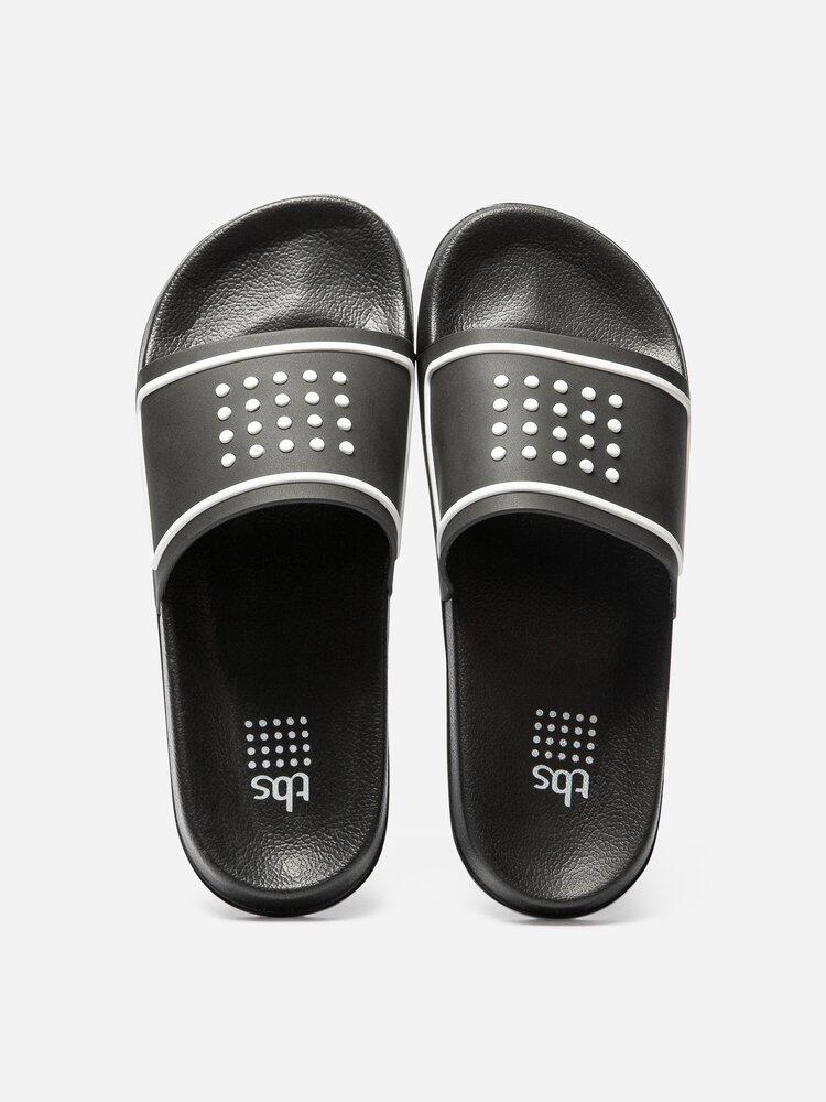 Mules homme FLIPSUN Noir - talon 20 mm 3/4