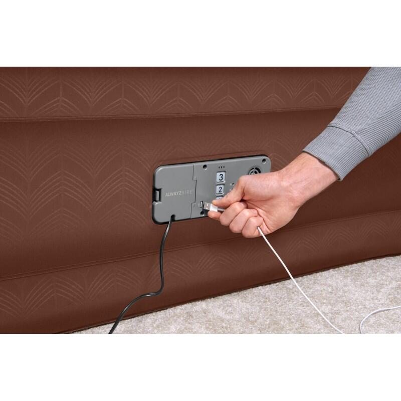 Bestway Lit gonflable 2 places 203 x 152 x 51 cm pompe électrique AlwayzAire 4/4