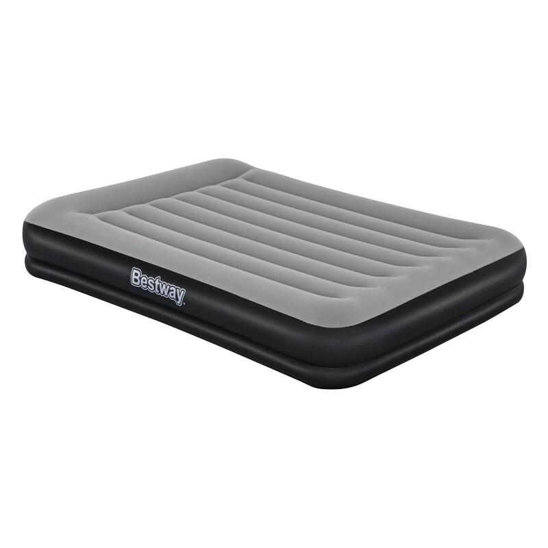 Bestway - Bestway Lit Gonflable 2 Places 203x152x36cm Avec Pompe Électrique Intégrée - Matelas Gonflable - Multicolore|noir - Taille Unique - Decathlon