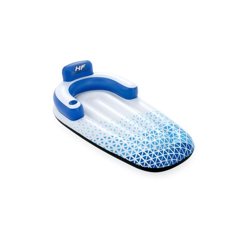 Bestway - Bestway Matelas Gonflable Piscine 1 Place Indigo Wave 191 X 107 Cm - Matelas Gonflable Piscine - Blanc|bleu - Taille Unique - Decathlon