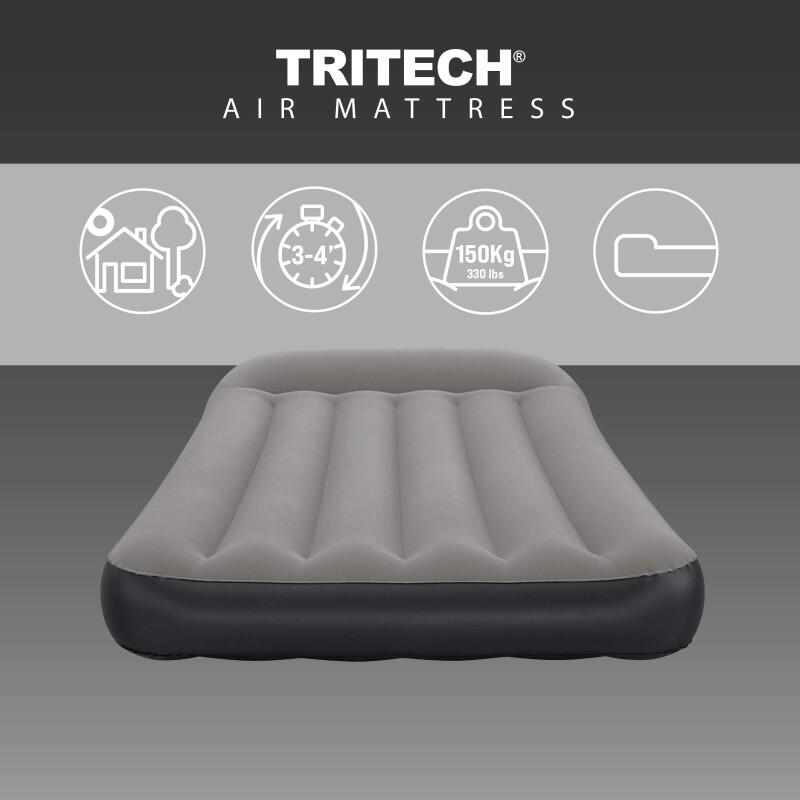 Colchão Insuflável Bestway 671BQ Tritech Twin Cinzento 7/7