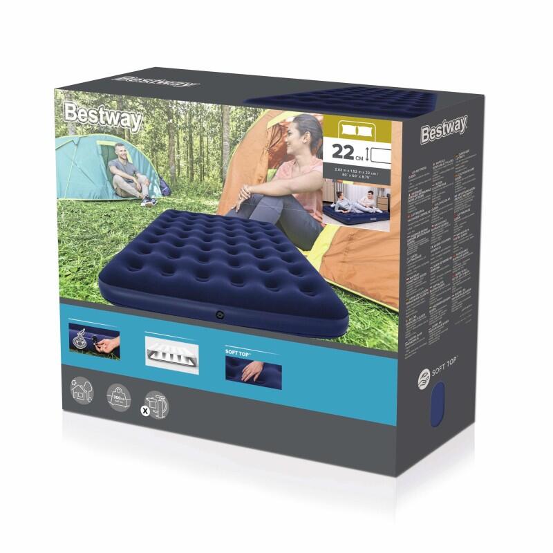 Bestway Matelas gonflable camping 2 personnes 203 x 152 x 22 cm 7/7