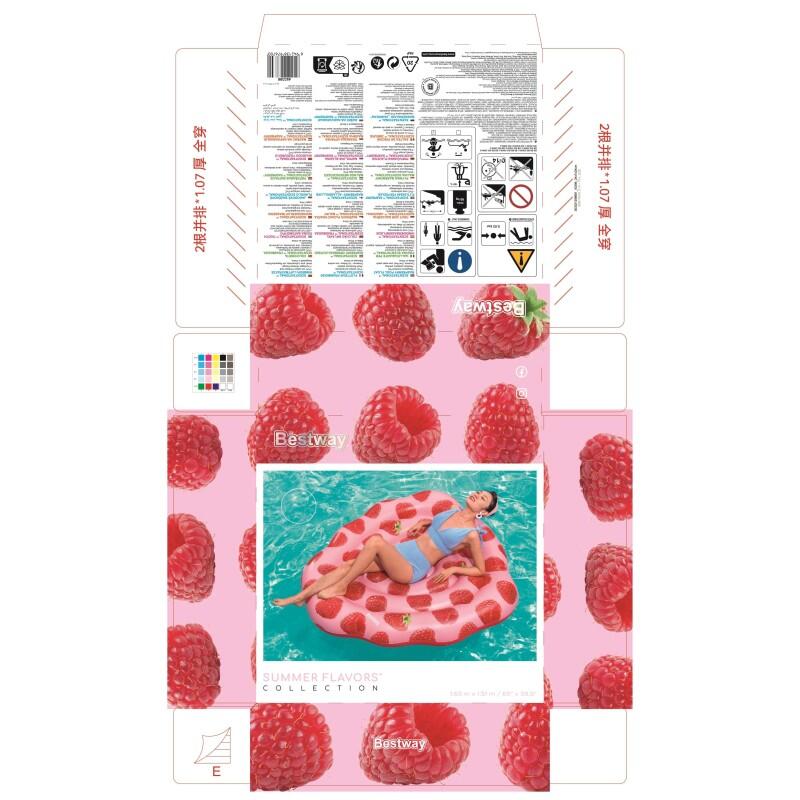 Bestway Scentsational Framboos luchtbed 165 x 151 cm 4/7