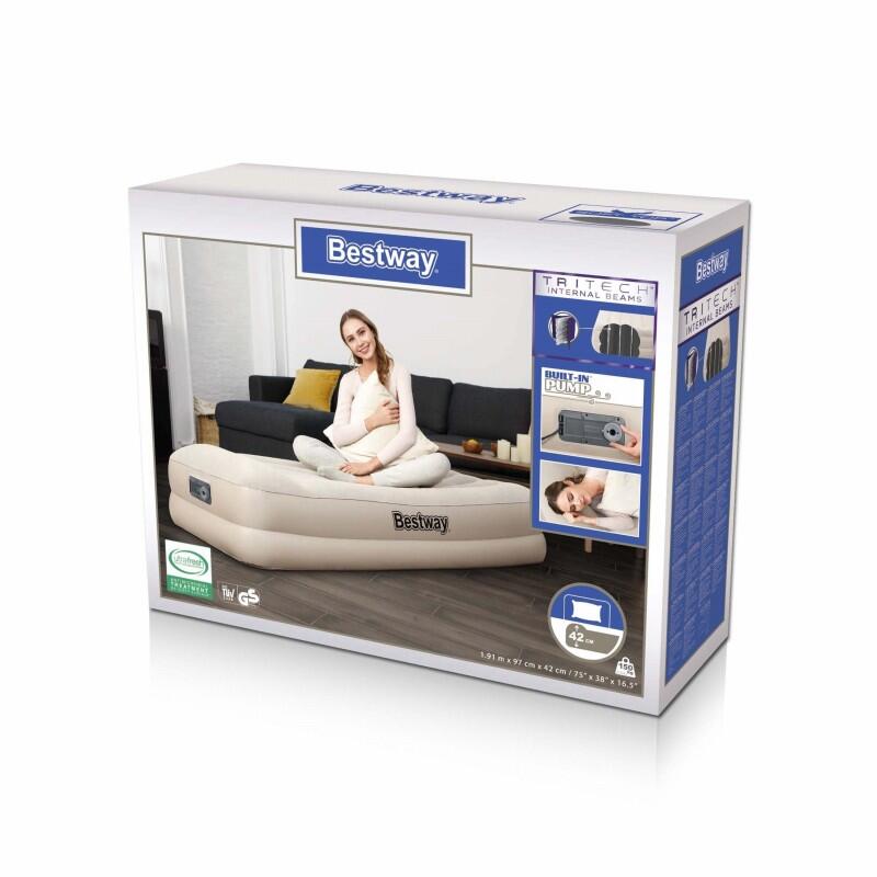 Cama Hinchable Bestway Tritech Individual 191x97x42 cm Soporta hasta 150 Kg Infl 6/6