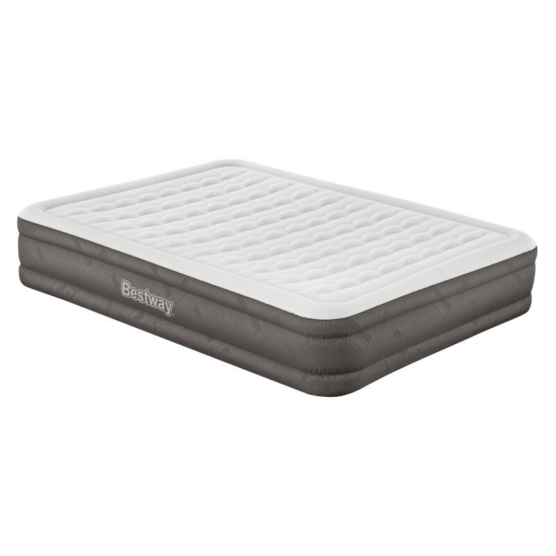 Bestway - Bestway Lit Gonflable 2 Places 203 X 152 X 36 Cm Pompe Électrique Intégrée - Matelas Gonflable - Bleu|multicolore - Taille Unique - Decathlon