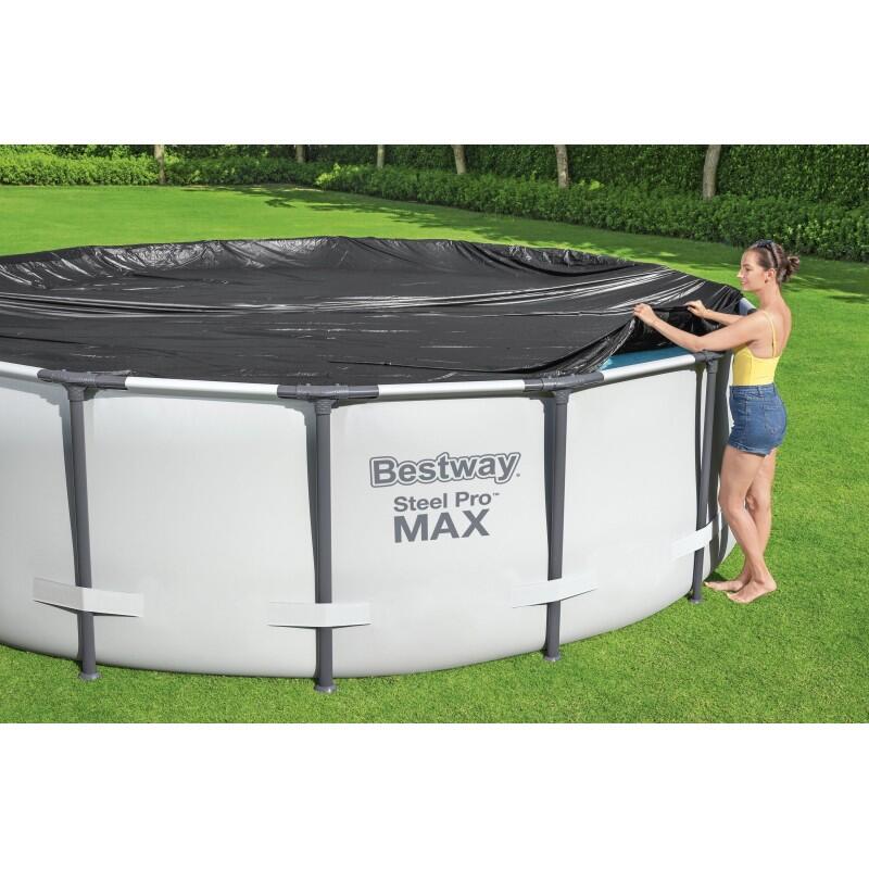 Bestway Pool Cover for Above Ground Pools, Swimming Pool Protection 3/7