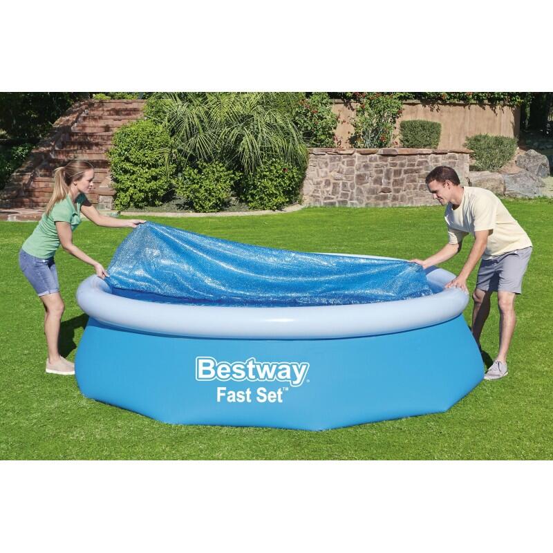 Bestway | Round Solar Pool Cover for Above Ground Pools 3/7