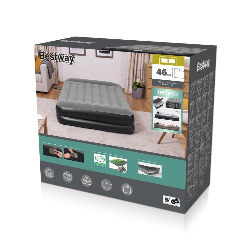 Bestway Lit gonflable 2 places 203 x 152 x 46cm pompe électrique intégrée 6/7
