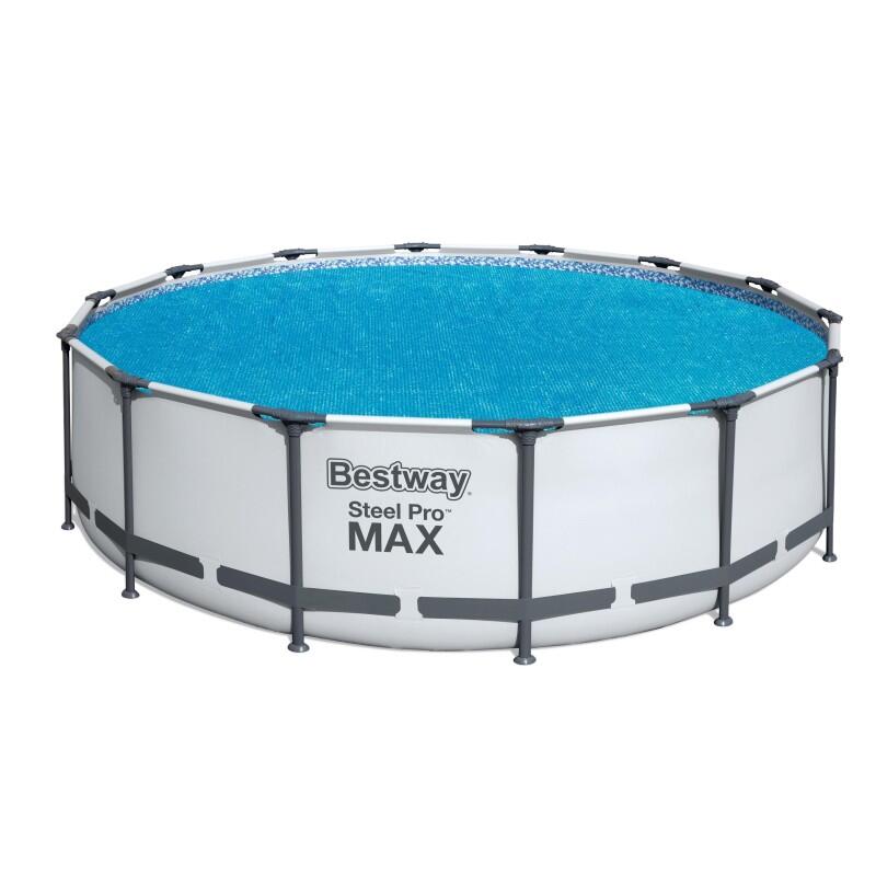 BESTWAY Bestway 14ft Pool Cover for Above Ground Pools, Pool Accessories Blue