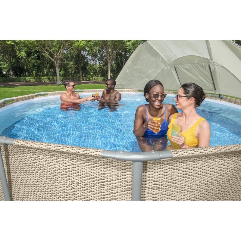 Bestway Auvent pour piscines tubulaires rondes entre 305 et 549 cm de diamètre 3/7