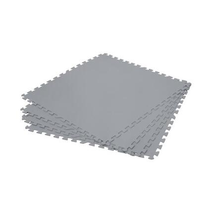 Bestway Lot de 9 tapis de sol - 78 x 78 cm - gris