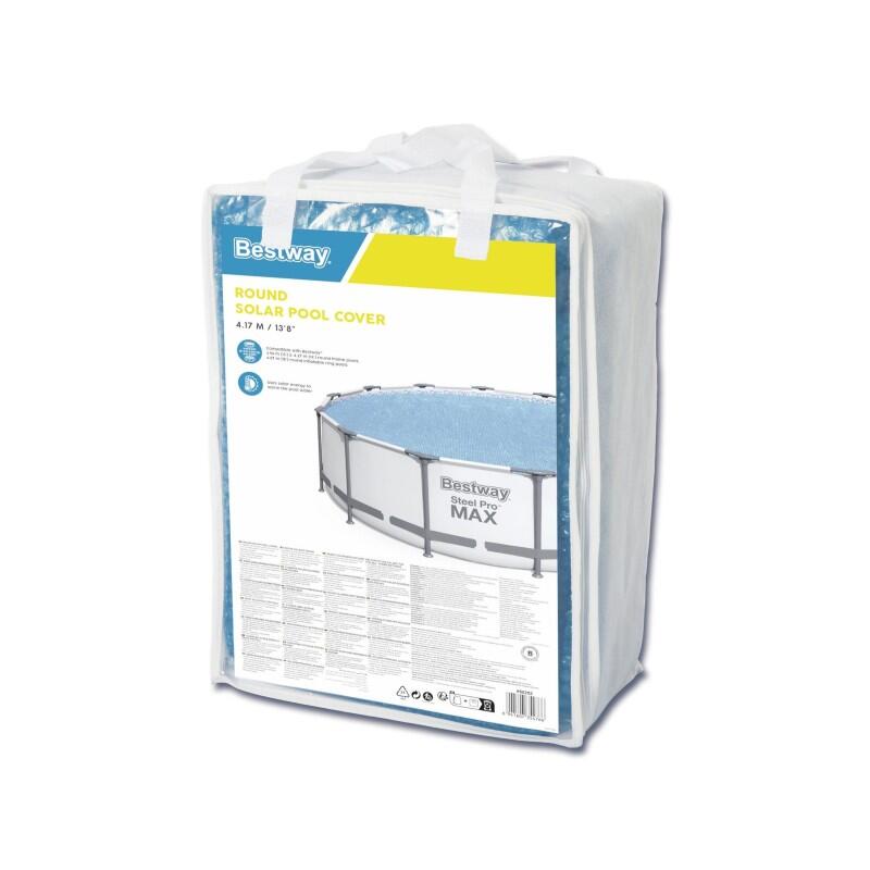 Bestway Bâche à bulles ronde 417 cm pour piscine hors sol øde 427 jusqu'à 457 cm 7/7