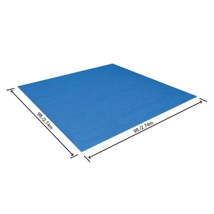 Bestway Tapis de sol carré 274 x 274 cm pour piscine hors-sol 244 x 244 cm