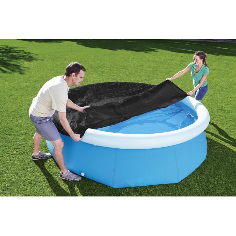 Bestway Bâche 4 saisons ronde 240 cm pour piscine Fast Set ø244 cm 4/7