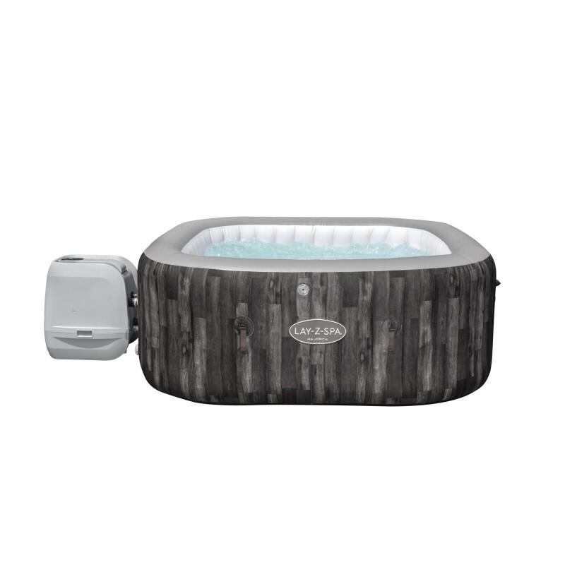 Bestway - Bestway Spa Gonflable Carré Lay-z-spa Majorca Hydrojet Pro 4 - 6 Personnes - Spa De Nage - Bleu|gris - Taille Unique - Decathlon
