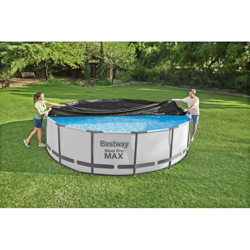 Bestway Bâche 4 saisons ronde 470 cm pour piscine ø457 cm 4/7