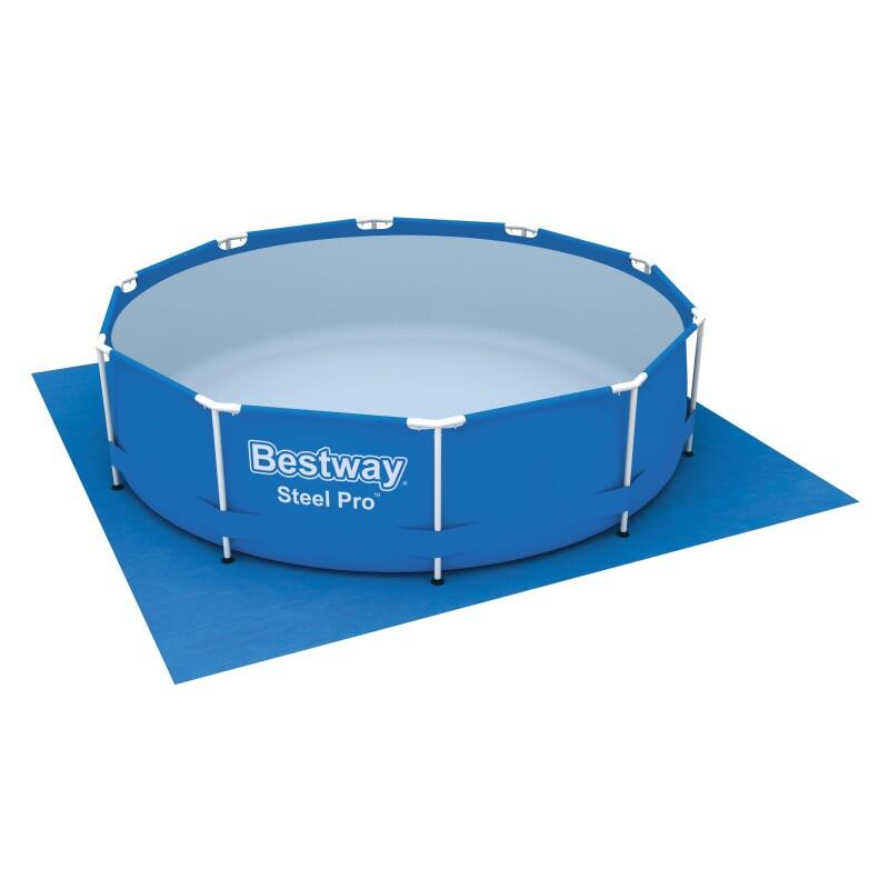 Bestway Tapis de sol pour piscine hors sol et spa gonflable de 335 cm 1/7