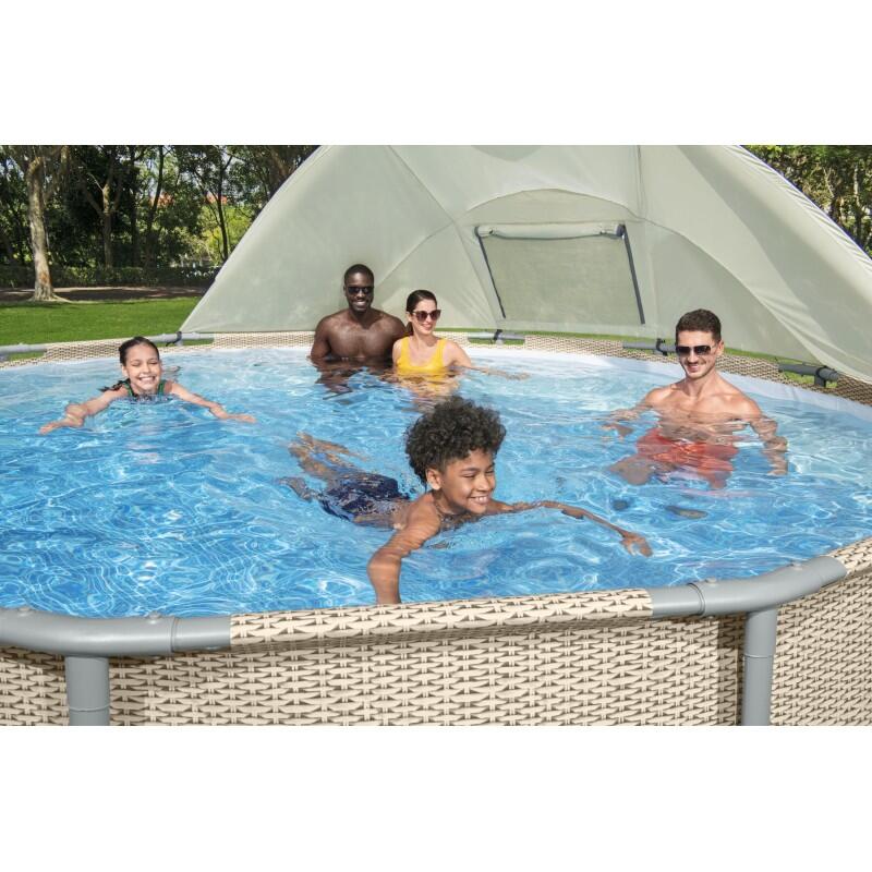 Bestway Auvent pour piscines tubulaires rondes entre 305 et 549 cm de diamètre 4/7