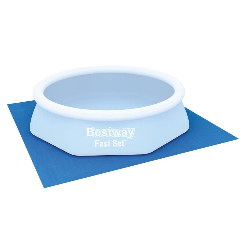 Bestway Tapis de sol carré 274 x 274 cm pour piscine hors-sol 244 x 244 cm 6/7