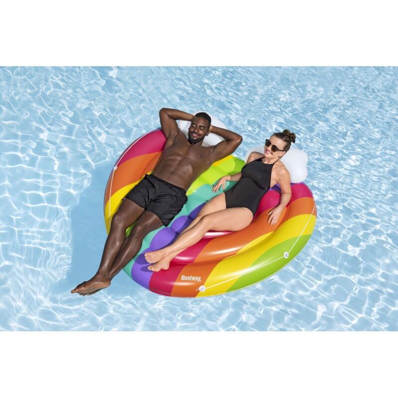 Opblaasbaar eiland Bestway Regenboog 4/7