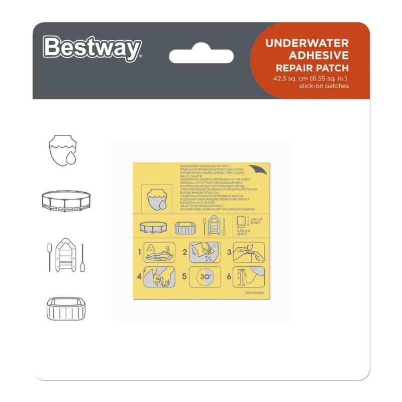 Bestway - Bestway Lot De 10 Rustines De Réparation Étanches Adhésives - Kit D'Entretien Piscine - Multicolore - Taille Unique - Decathlon