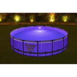 Bestway Piscine hors sol ronde Steel Pro Max 457 x 107 cm avec lumière LED