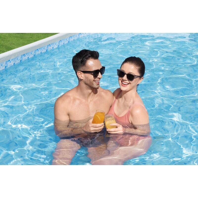 Piscina Desmontable Tubular Bestway Power Steel Oval 488x305x107 cm con Depurado 6/7