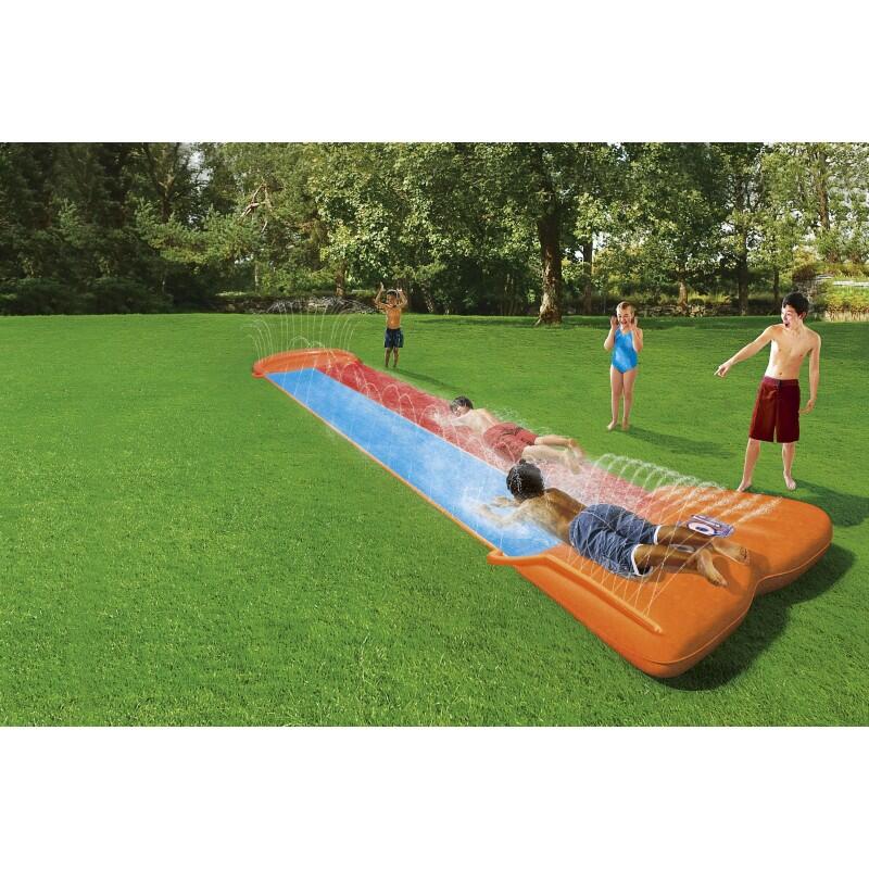 Bestway Tapis glissant 2 pistes longueur 549 cm avec rampe d'élan 5/7