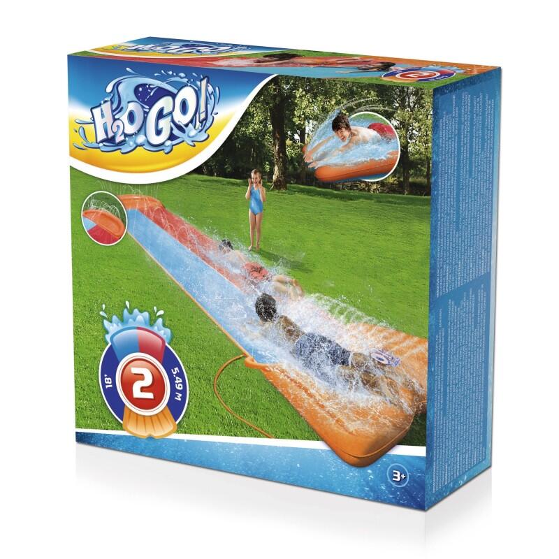 Bestway Tapis glissant 2 pistes longueur 549 cm avec rampe d'élan 7/7