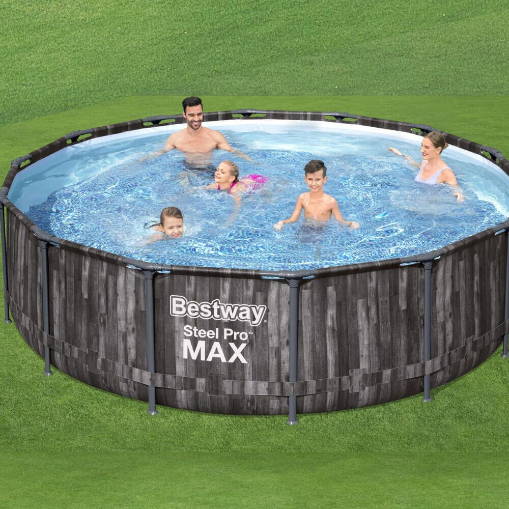 Piscina nuoto Tubular Bestway Steel Pro Max, Light Orange 2/7