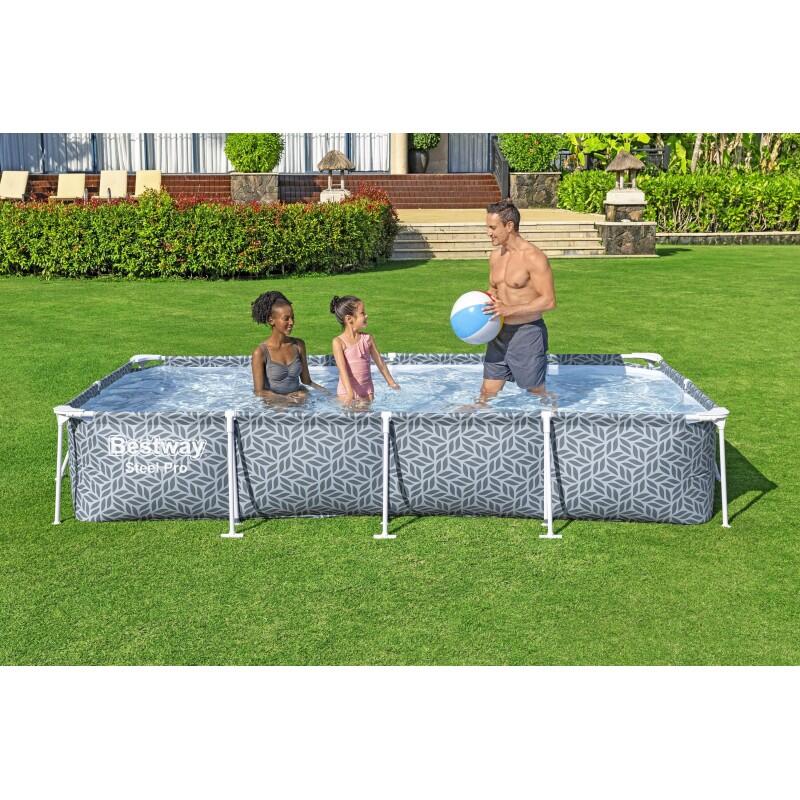 Piscina Gonfiabile Bestway Steel Pro Grigio 3/7