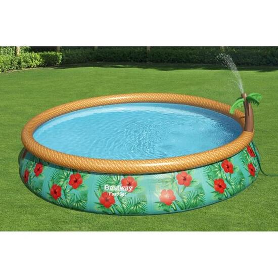 Bestway Piscine autoportante Ronde Fast Set 457 x 84 cm - Filtration Incluse