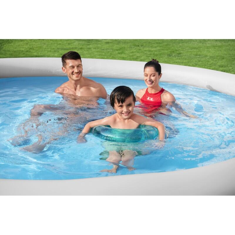 Bestway Piscine gonflable ronde Bestway Fast Set 366 x 76 cm Effet Rotin 7/7