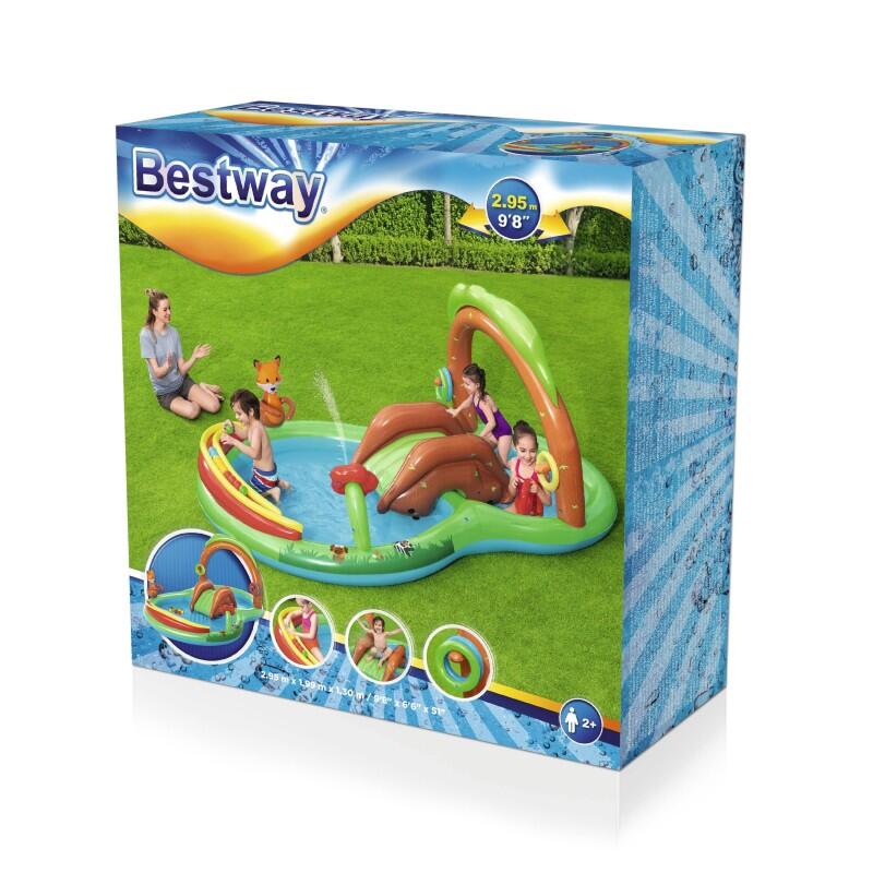 Bestway Aire de jeux avec pataugeoire Friendly Woods 295 x 199 x 130 cm 7/7