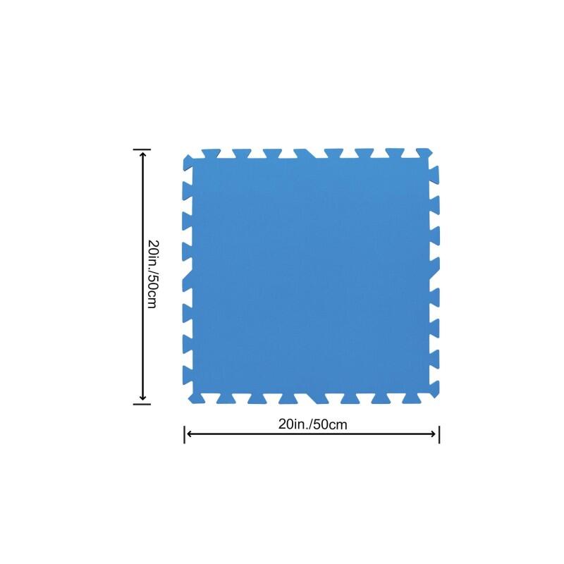 Bestway Lot de 9 tapis de sol 50 x 50 cm - bleu 3/7