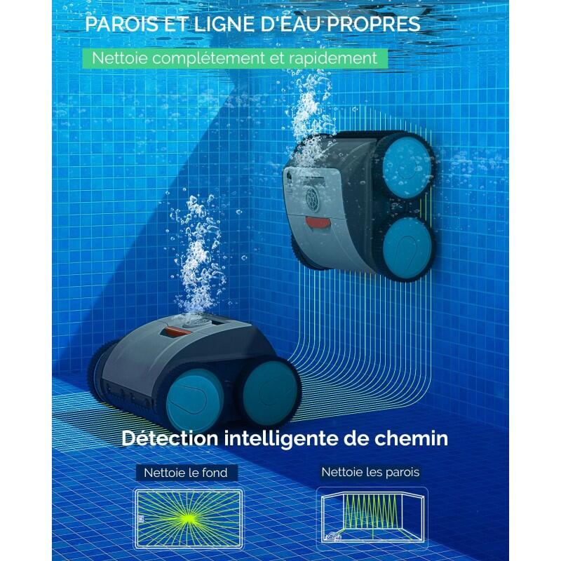 Bestway Robot piscine autonome Ruby - nettoyage fond et parois - 8x4 m max 7/7
