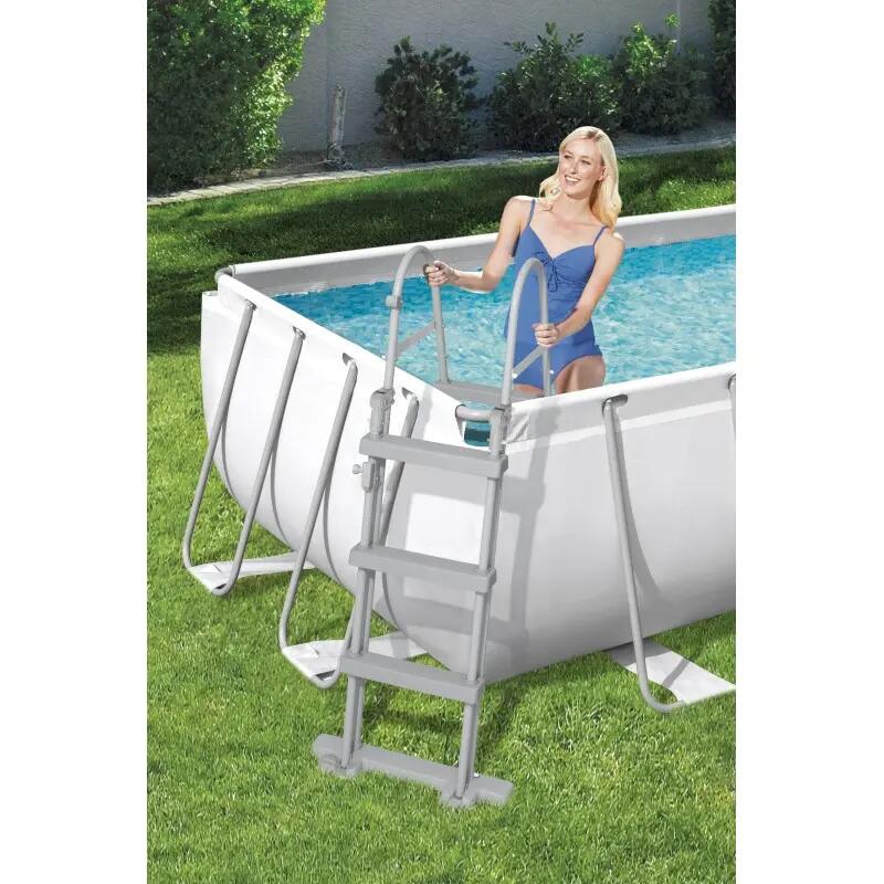 Bestway Piscine hors sol - Power Steel - Gris clair  404x201x100cm 6/8