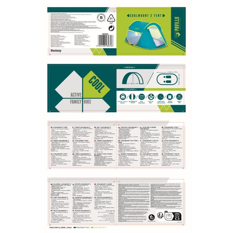Tienda de Campaña Bestway Multicolor 6/7