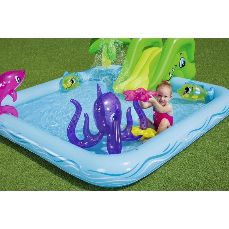 Piscina Hinchable Acuario Bestway 239x206 cm para Jardín 3/7