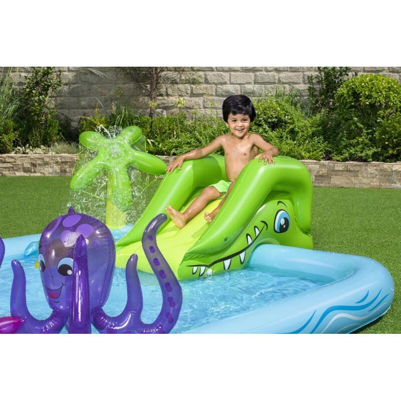 Piscina Hinchable Acuario Bestway 239x206 cm para Jardín 4/7