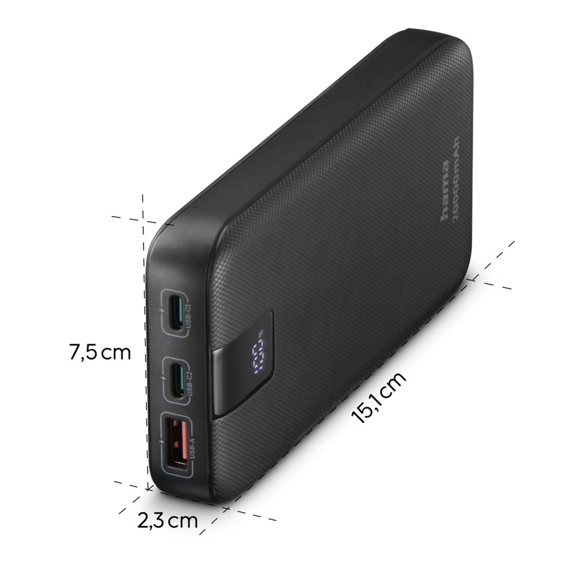 HAMA Power Pack PD20, 20000mAh, Power Delivery, 2xUSB-C, USB-A 6/7