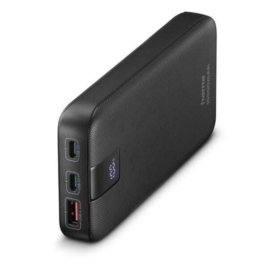 HAMA Power Pack PD10, 10000mAh, Power Delivery, 2xUSB-C, USB-A