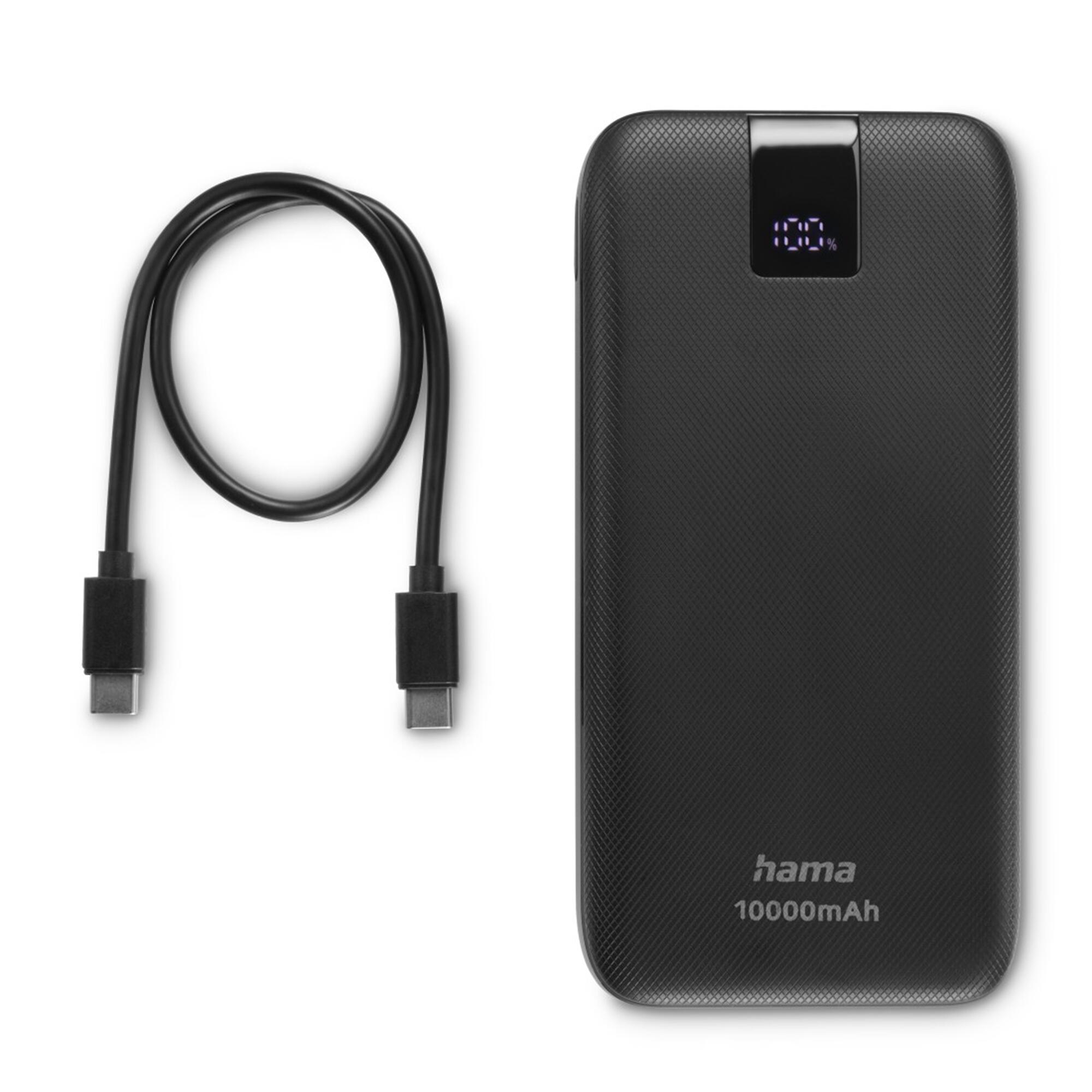 HAMA Power Pack PD10, 10000mAh, Power Delivery, 2xUSB-C, USB-A 7/7