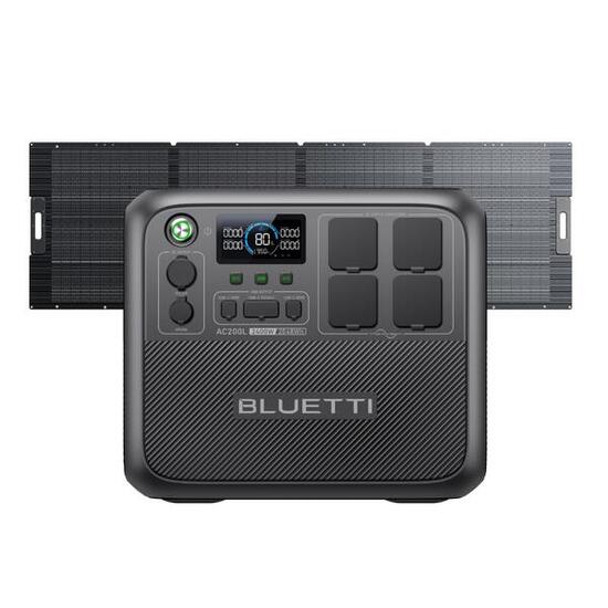 AC200L+PV350 Solargenerator 2048Wh, 2400W Notstrom für Zuhause bei Schneesturm