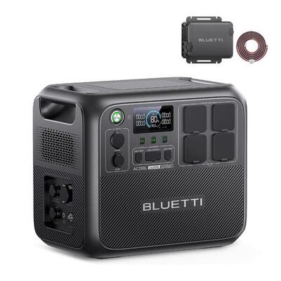BLUETTI AC200L 2048Wh con Caricatore – Energia Mobile per Lavoro sul Campo