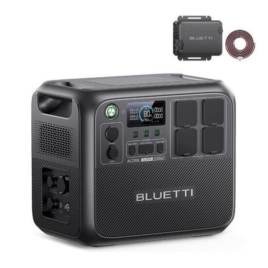 BLUETTI AC200L 2048Wh con Caricatore – Energia Mobile per Lavoro sul Campo