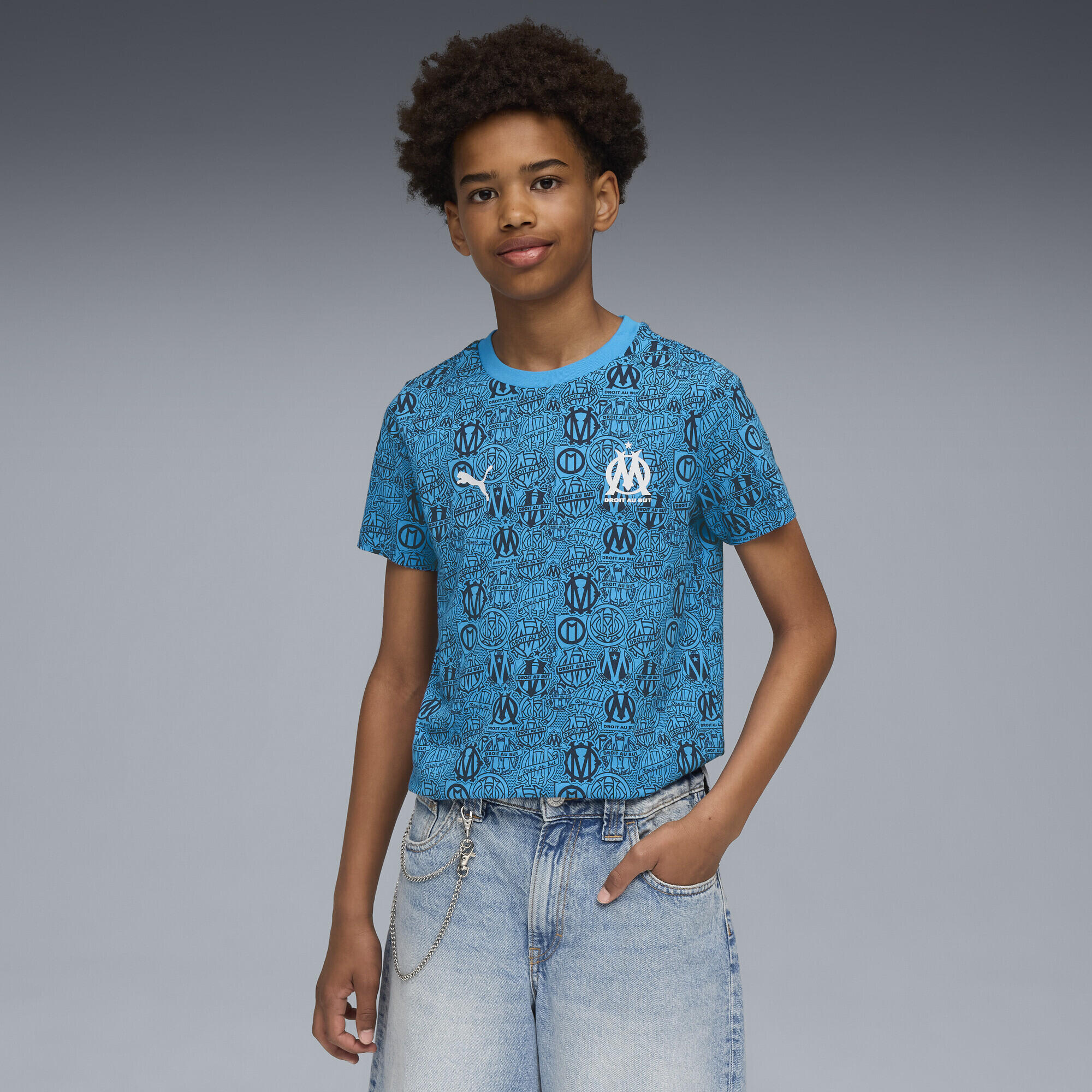 Camiseta con estampado integral Olympique de Marseille FtblCulture Niño PUMA 2/7