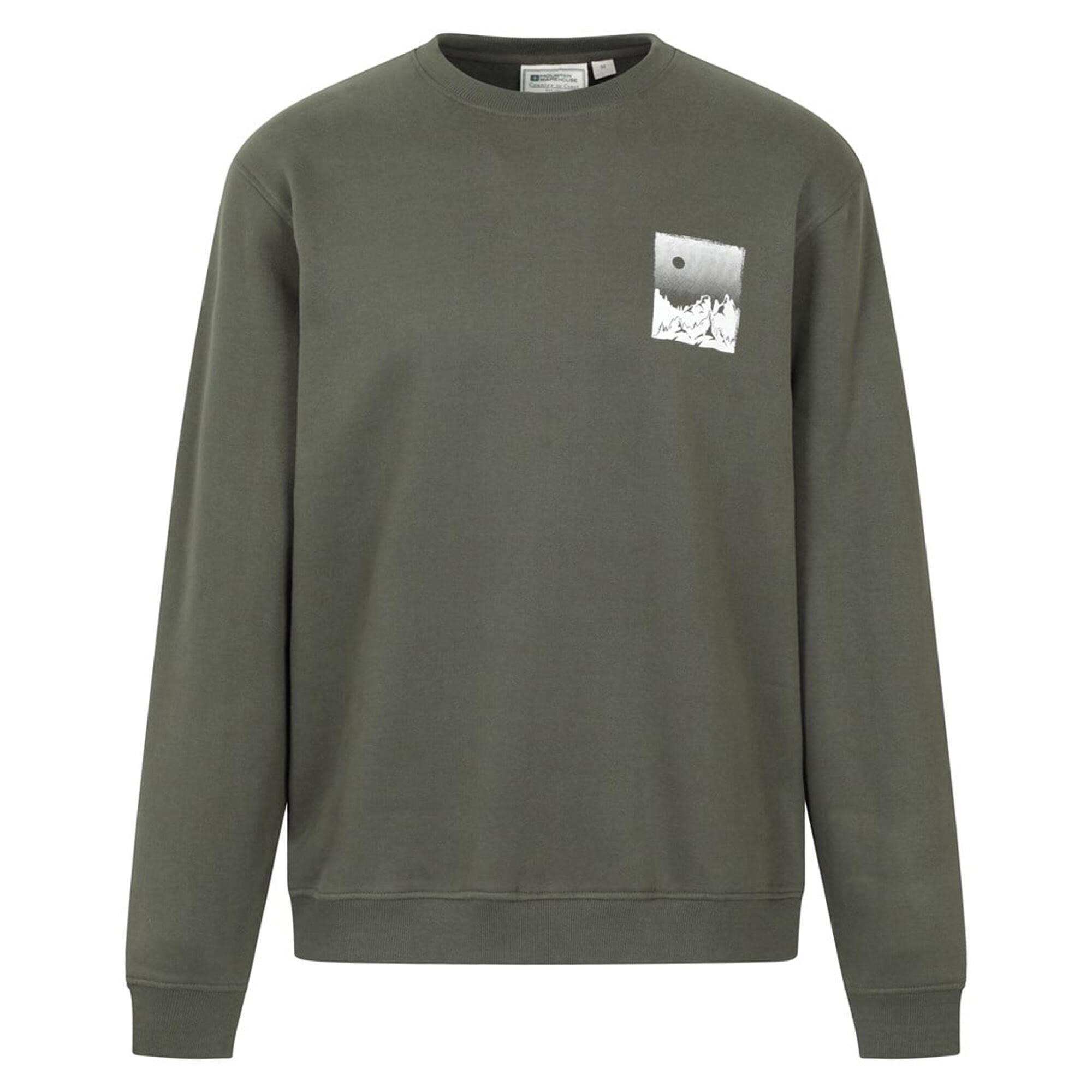 Mountain Warehouse Mens Mountain Scene Sweatshirt