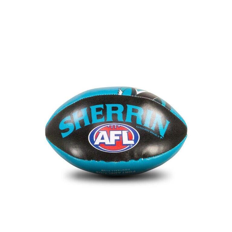 Sherrin AFL mini sponge football Port Adelaide Power
